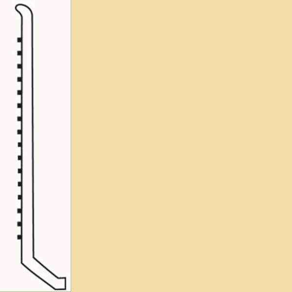 Picture of Roppe - Pinnacle Rubber Wall Base 4 (Butt Toe Base) Buttercup