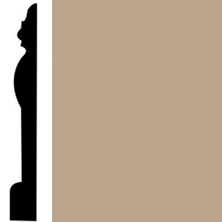 Picture of Roppe - Contours Wall Base 45 Novel 7.75 Camel