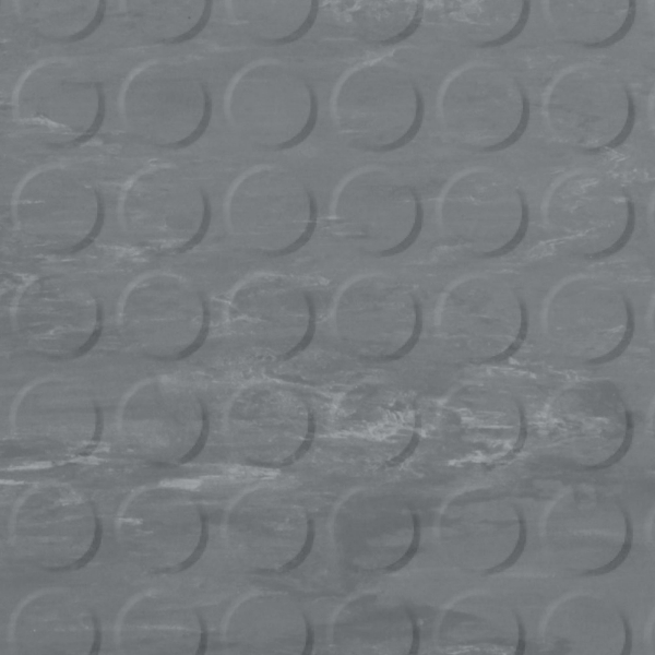 Picture of Roppe - Raised Design Marbleized Low Profile Raised Circular Dark Gray