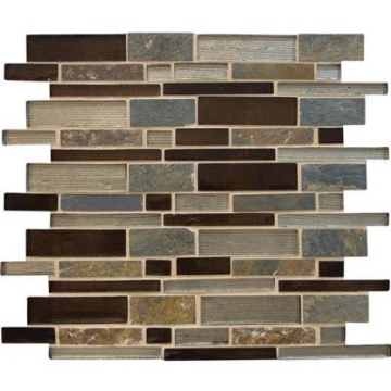 Picture of MSI - Decorative Blends Mosaic Interlocking 12 x 12 Urbano Blend