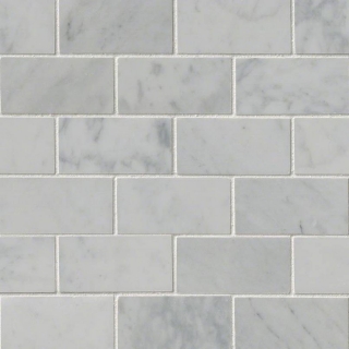 Picture of MSI - Marble Mosaics Brick 2 x 4 Polished Carrara White