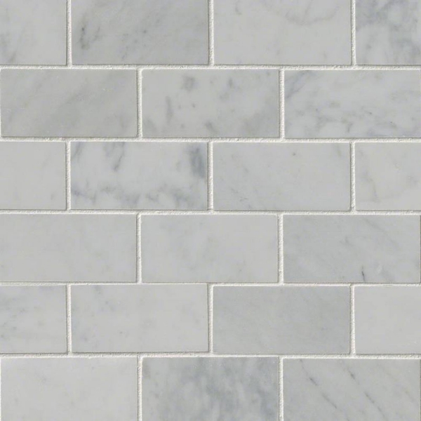 Picture of MSI - Marble Mosaics Brick 2 x 4 Polished Carrara White
