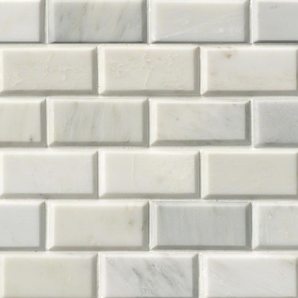 Picture of MSI - Marble Mosaics Brick 2 x 4 Polished Greecian White Beveled