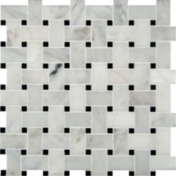Picture of MSI - Marble Mosaics Basketweave Honed Arabescato Carrara