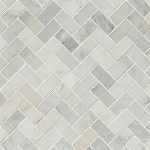 Picture of MSI - Marble Mosaics Herringbone Honed Arabescato Carrara