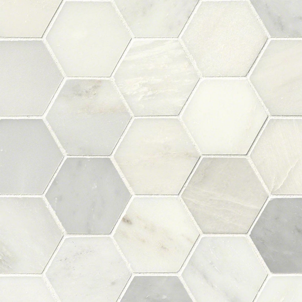 Picture of MSI - Marble Mosaics Other Polished Greecian White Hexagon