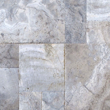 Picture of MSI - Travertine Versailles Honed Unfilled Chiseled Brushed Silver Travertine Chiseled and Brushed