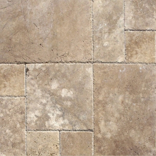 Picture of MSI - Travertine Versailles Honed Unfilled Chiseled Tuscany Walnut Chiseled
