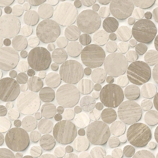 Picture of MSI - Rio Lago Pebble Mosaics 12 X 12 Polished Serenity Stone
