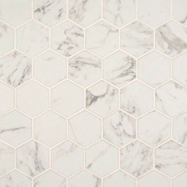 Picture of MSI - Pietra Mosaic Hexagon Carrara
