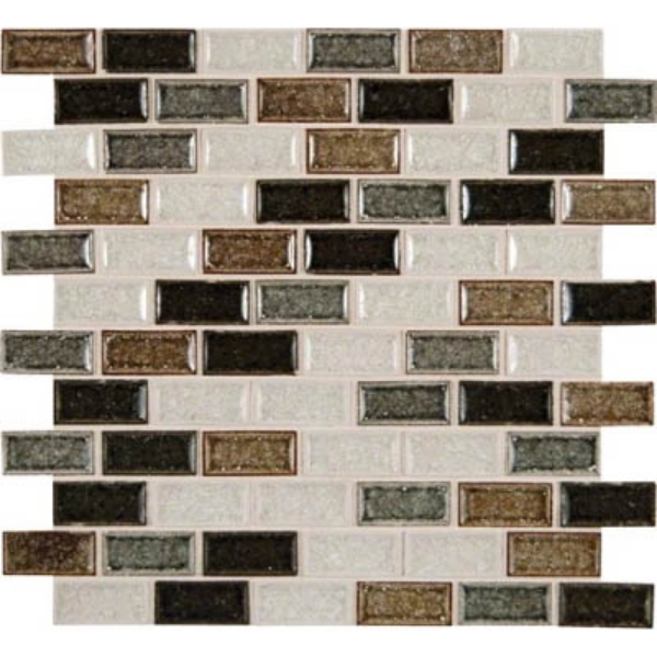 Picture of MSI - Glass Mosaic 1 x 2 Sandy Beach Blend Brick