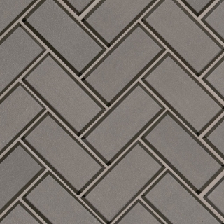 Picture of MSI - Glass Mosaic Herringbone Champagne Bevel