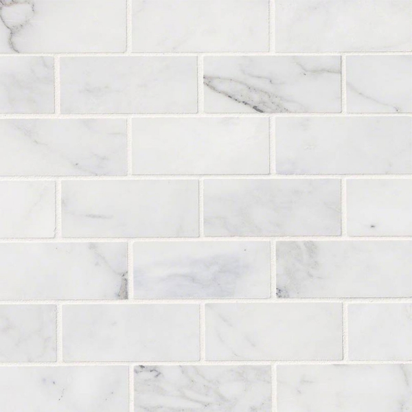 Picture of MSI - Marble Mosaics Brick 2 x 4 Honed Calacatta Cressa White