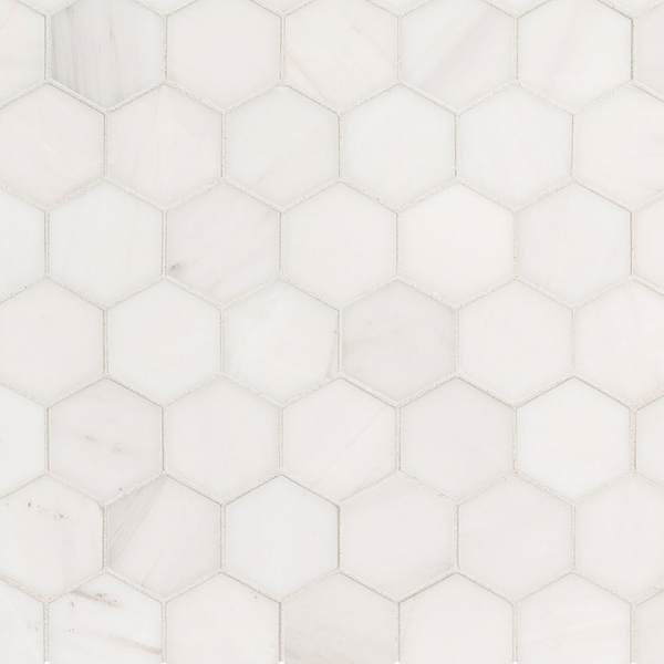 Picture of MSI - Marble Mosaics Hexagon 2 x 2 Polished Bianco Dolomite
