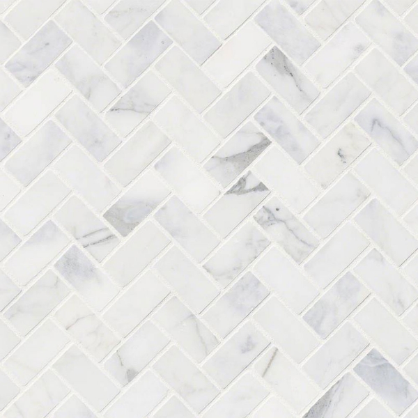 Picture of MSI - Marble Mosaics Herringbone Honed Calacatta Cressa