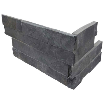 Picture of MSI - RockMount Stacked Stone L Corner 6 X 12 x 6 Premium Black