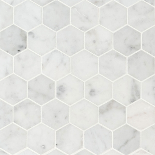 Picture of MSI - Marble Mosaics Hexagon 2 x 2 Honed Carrara White