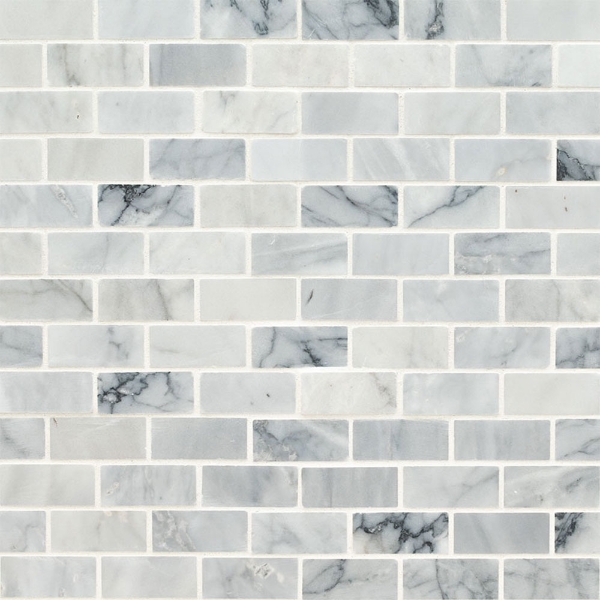 Picture of MSI - Marble Mosaics Brick 1 x 2 Carrara Classique Brick