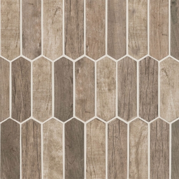 Picture of MSI - Glass Mosaic Picket Pattern Driftwood