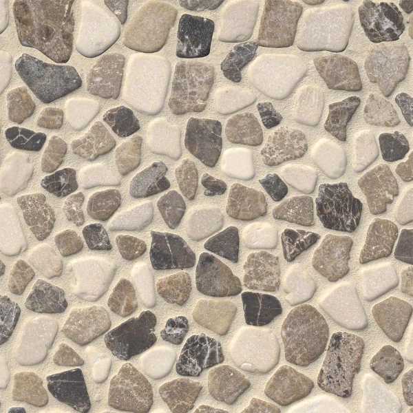 Picture of MSI - Rio Lago Pebble Mosaics 12 X 12 Tumbled Mix Marble
