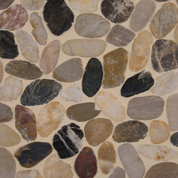 Picture of MSI - Rio Lago Pebble Mosaics 12 X 12 Tumbled Mix River