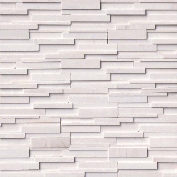 Picture of MSI - RockMount Stacked Stone Panels 3D 6 X 24 Arctic White