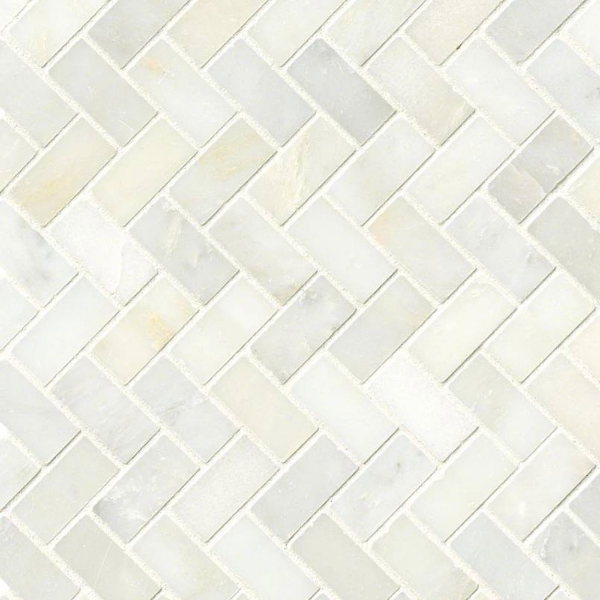 Picture of MSI - Marble Mosaics Herringbone Polished Greecian White