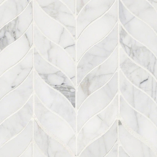 Picture of MSI - Marble Mosaics Other Honed Calacatta Cressa Leaf Pattern