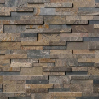 Picture of MSI - RockMount Stacked Stone Panels 6 X 24 Rustic Gold