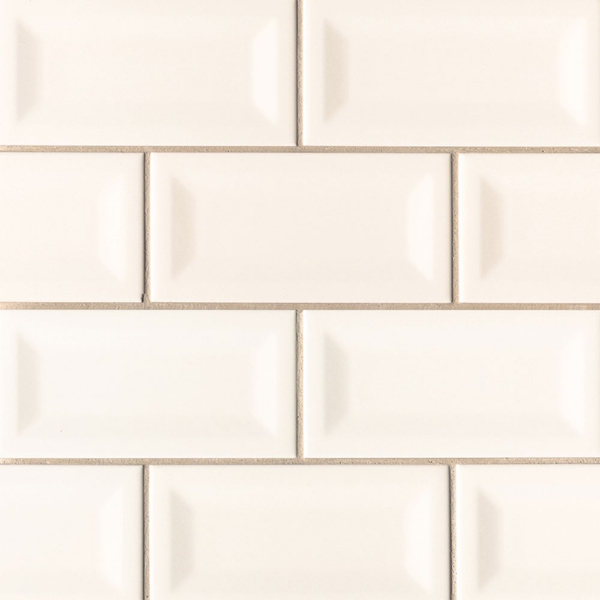Picture of MSI - Subway 3 x 6 Beveled Almond Inverted Bevel
