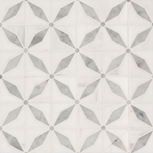 Picture of MSI - Marble Mosaics Geometrica Bianco Starlite