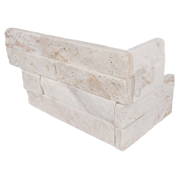 Picture of MSI - RockMount Stacked Stone L Corner 6 X 12 x 6 Royal White