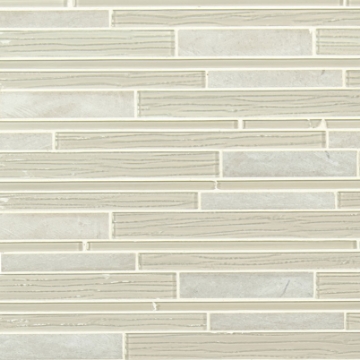 Picture of MSI - Decorative Blends Mosaic Interlocking 12 x 12 Snowcap Blend