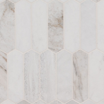 Picture of MSI - Marble Mosaics Other Honed Arabescato Venato White Picket