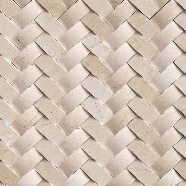 Picture of MSI - Marble Mosaics Herringbone Polished Crema Marfil