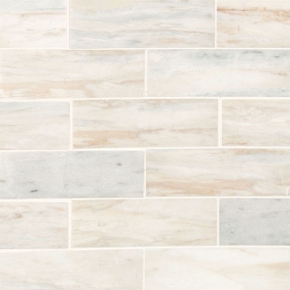 Picture of MSI - Marble Mosaics Brick 2 x 6 Honed Angora Polished