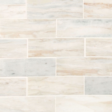 Picture of MSI - Marble Mosaics Brick 2 x 6 Honed Angora Polished