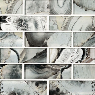 Picture of MSI - Glass Mosaic 2 x 6 Midnight Agate