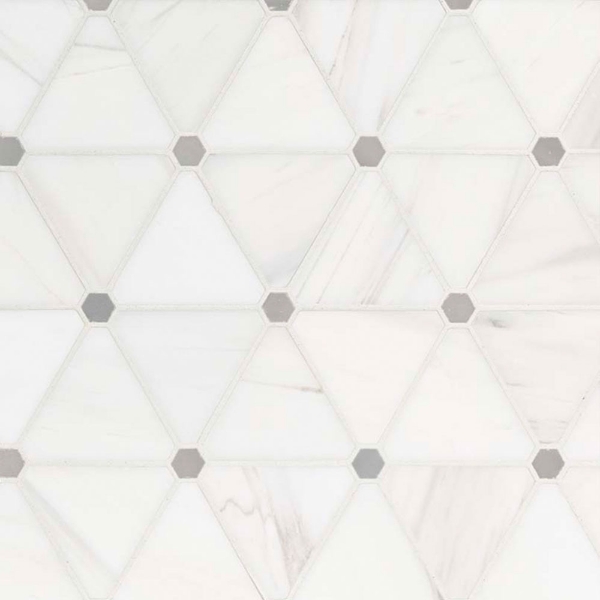 Picture of MSI - Marble Mosaics Geometrica Bianco Dolomite Pinwheel