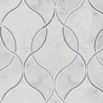 Picture of MSI - Marble Mosaics Geometrica Carrara White Ellipsis