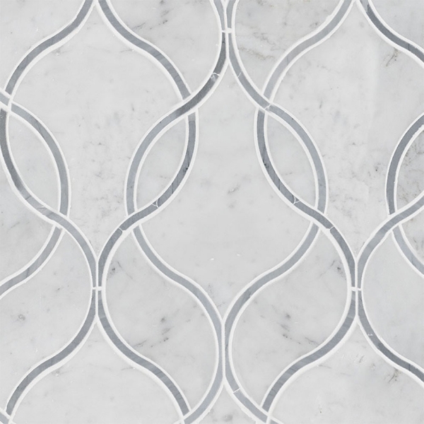 Picture of MSI - Marble Mosaics Geometrica Carrara White Ellipsis