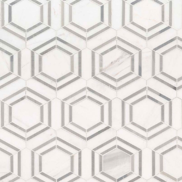 Picture of MSI - Marble Mosaics Geometrica Georama Grigio