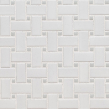 Picture of MSI - Retro Mosaic Matte White Gray Basketweave