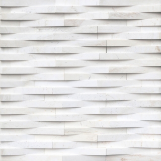 Picture of MSI - RockMount Stacked Stone Panels 3D 6 X 24 Cosmic White Wave