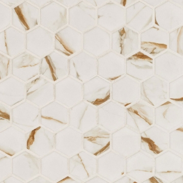 Picture of MSI - Porcelain Mosaics Calacatta Gold Hexagon