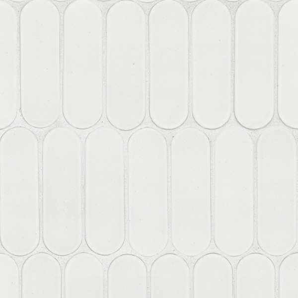 Picture of MSI - Glass Mosaic Other Bianco Glossy Ellipse