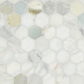 Picture of MSI - Marble Mosaics Hexagon 2 x 2 Polished Cloudland