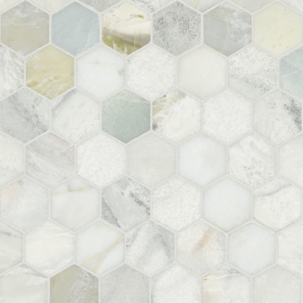 Picture of MSI - Marble Mosaics Hexagon 2 x 2 Polished Cloudland