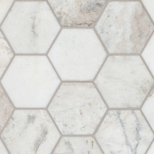 Picture of MSI - Marble Mosaics Other Honed Arabescato Venato White