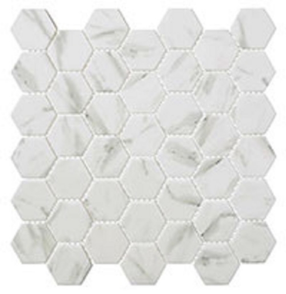 Picture of Glazzio - Antiquities Mosaics Egyptian Ivory Hexagon